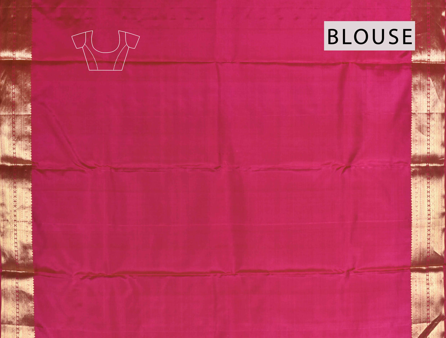 Dark Pink Light Weight Pure Silk Traditional Elephant Peacock Butta Saree