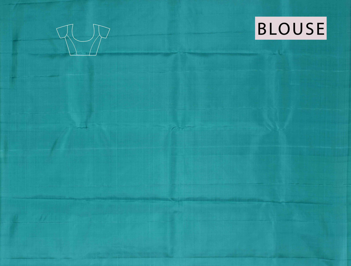 Orange Light Weight Pure Silk Borderless Contrast Blue Pallu Saree