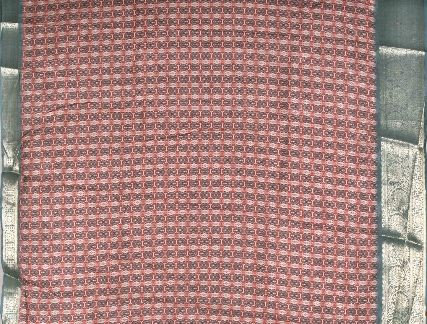 Light Pink Dola Self Jacquard Saree