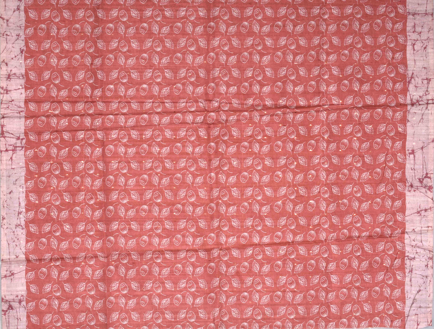 Brown Handloom Inspired Kotha Butti Saree