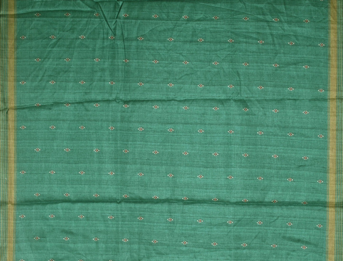 Multicolour Green Manipuri Tussar Saree
