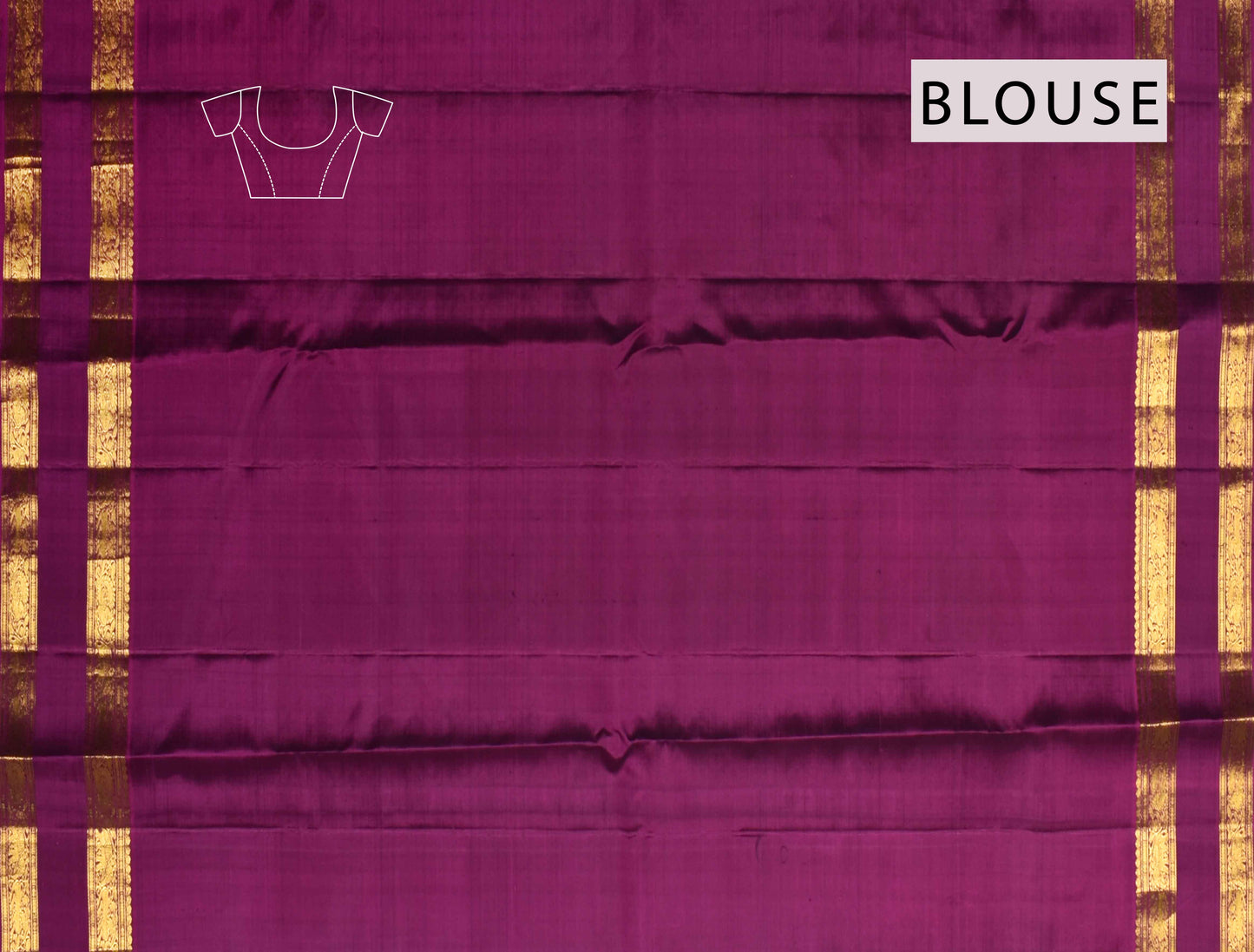 Green Light Weight Silk Double Border Contrast Pallu Saree