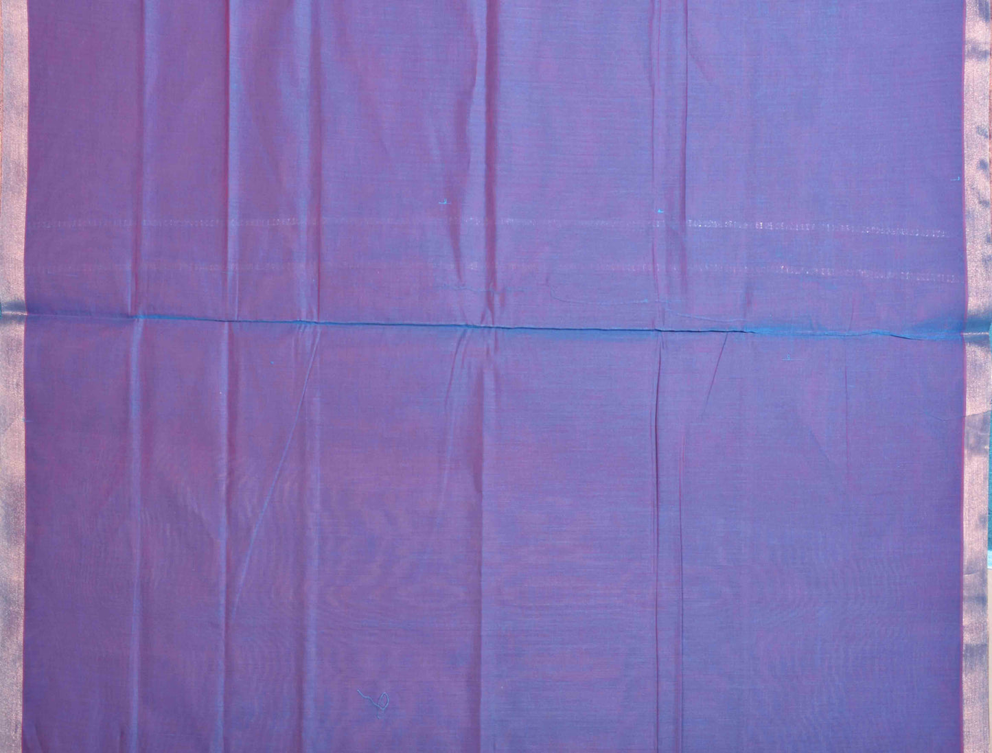 Dark Violet Pure South Cotton Four Leaf Zari Butta Saree