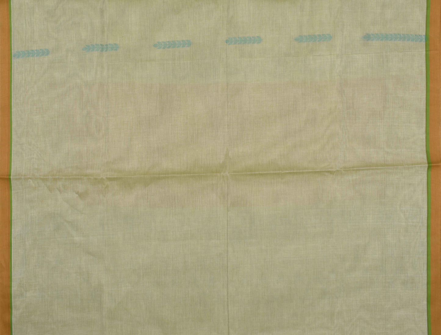 Light Green Pure South Cotton Meena Butta Rich Pallu Saree