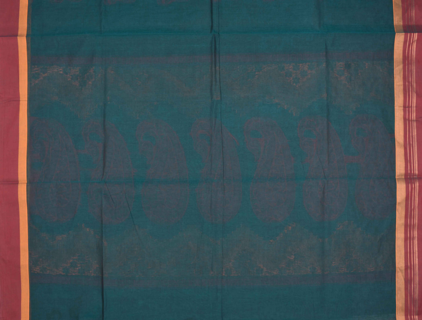 Blue Pure South Cotton Mango Rich Pallu Saree