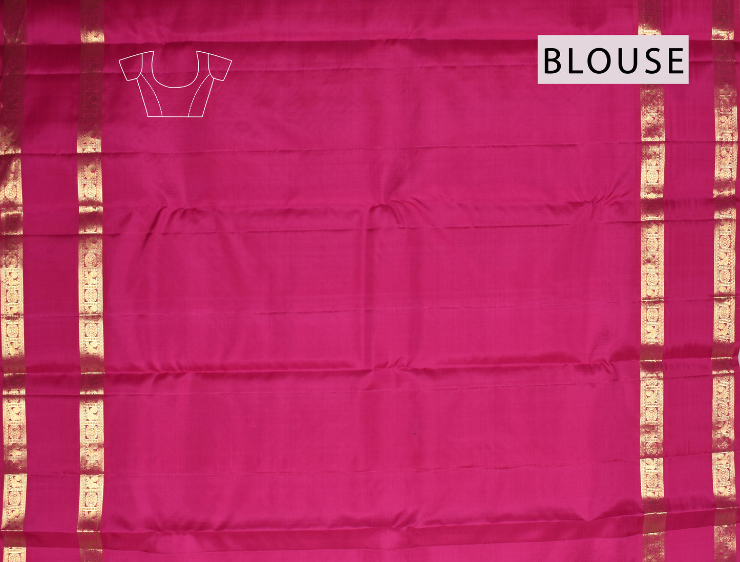 Meroon Light Weight Pure Silk Vairaoosi Contrast Double Border Traditional Butta Saree