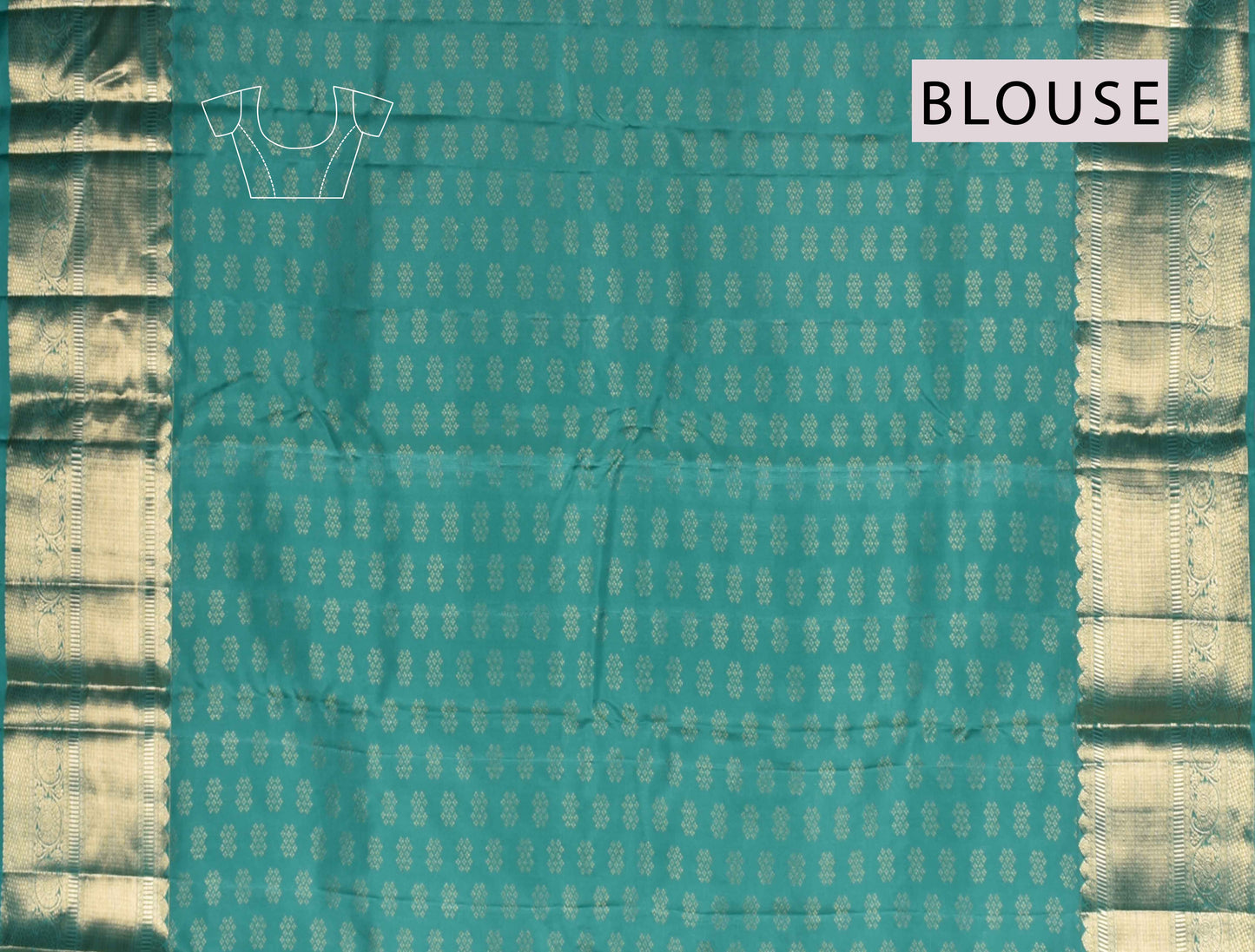 Light Violet Light Weight Pure Silk Contrast Blue Border Balloon Butta Saree