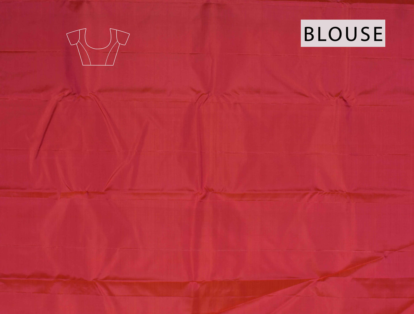 Sandal Light Weight Pure Silk Borderless Contrast Pallu Saree