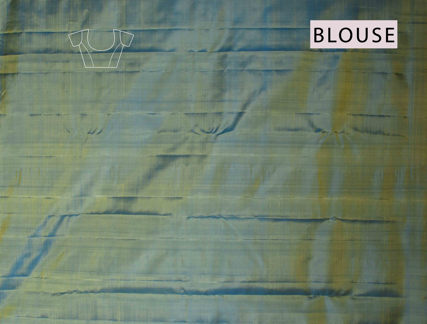 Light Blue Light Weight Pure Silk Borderless Multi Zari Butta Saree