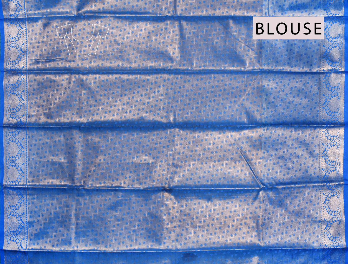 Light Orange Semi Silk All Over Jacquard Fancy Florals Contrast Border Bridal Tissue Saree