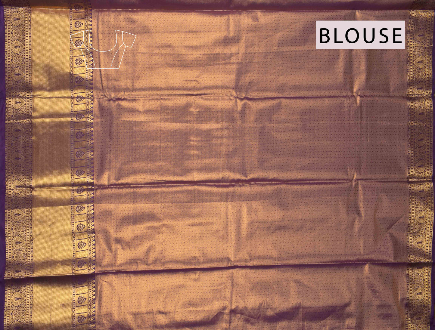 Light Green Semi Silk Contrast Grand Violet Zari Border Tissue Saree