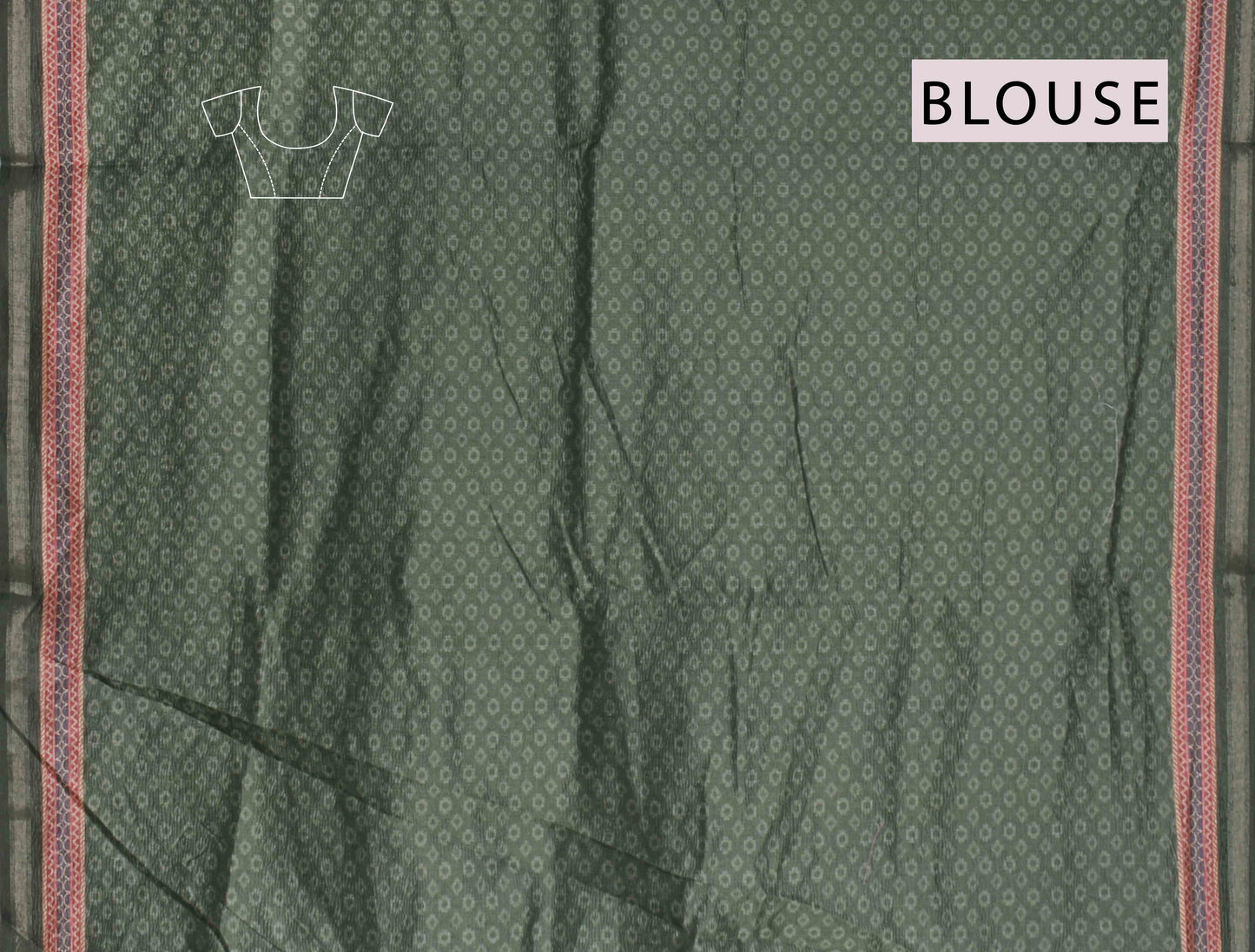 Multi Colour Crush Semi Dola Floral Art Printed Border Saree