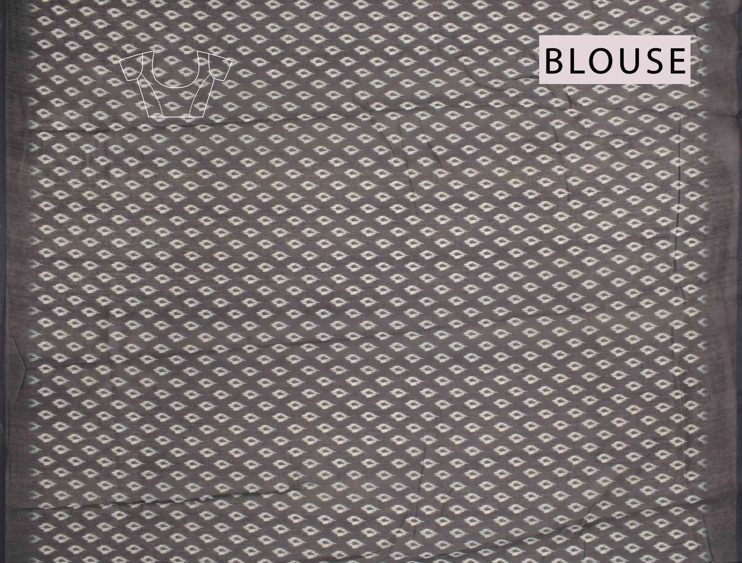 Black With White Semi Chanderi Cotton Fancy Design Digital Print Saree