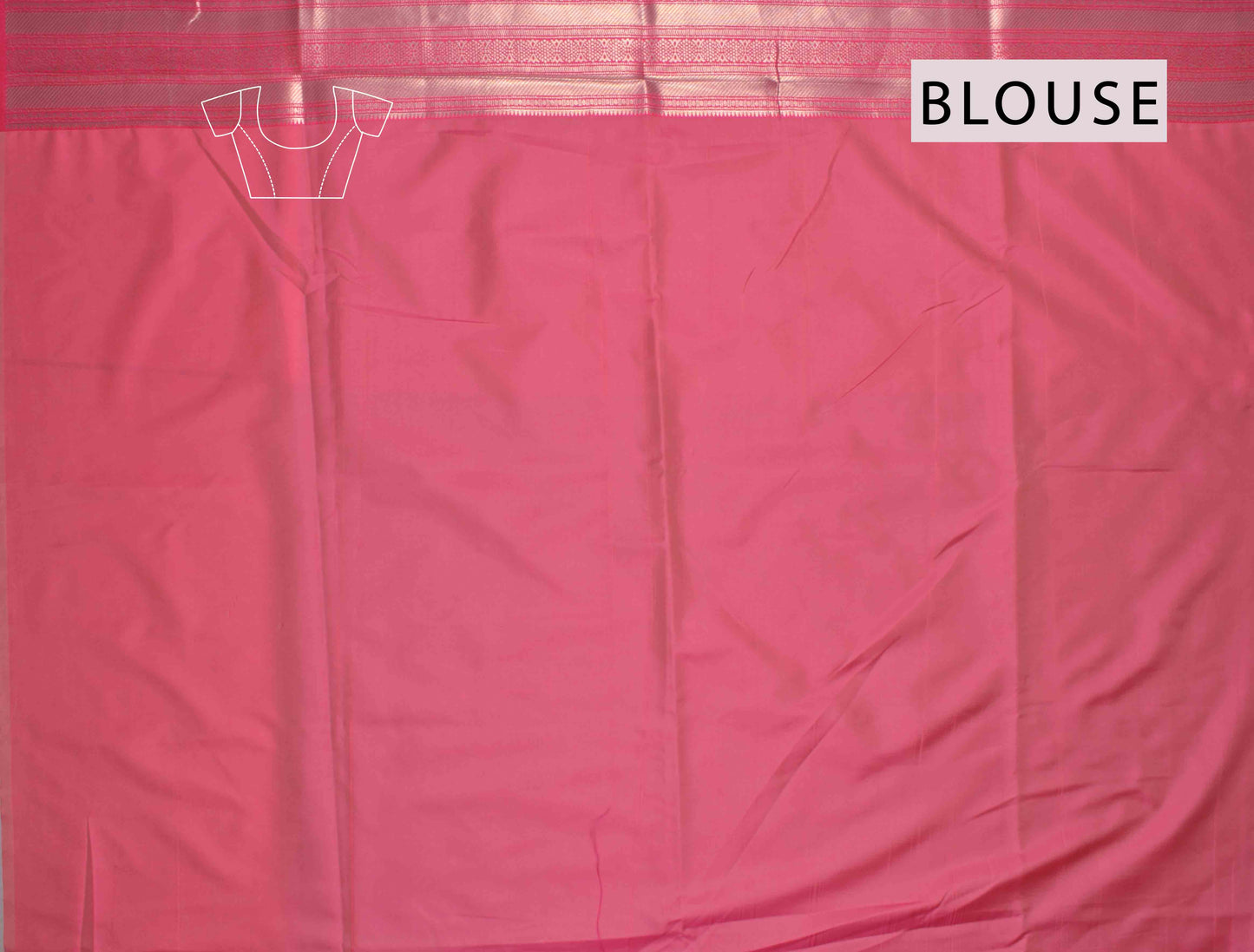 Sandal Annam Butta Contrast Border Pallu Semi Soft Silk Saree