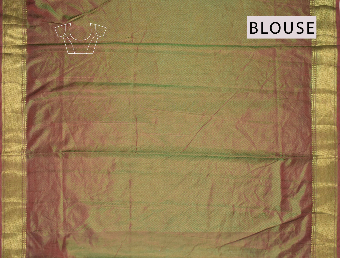 Pink Sana Silk Fancy Florals Green Zari Border Saree