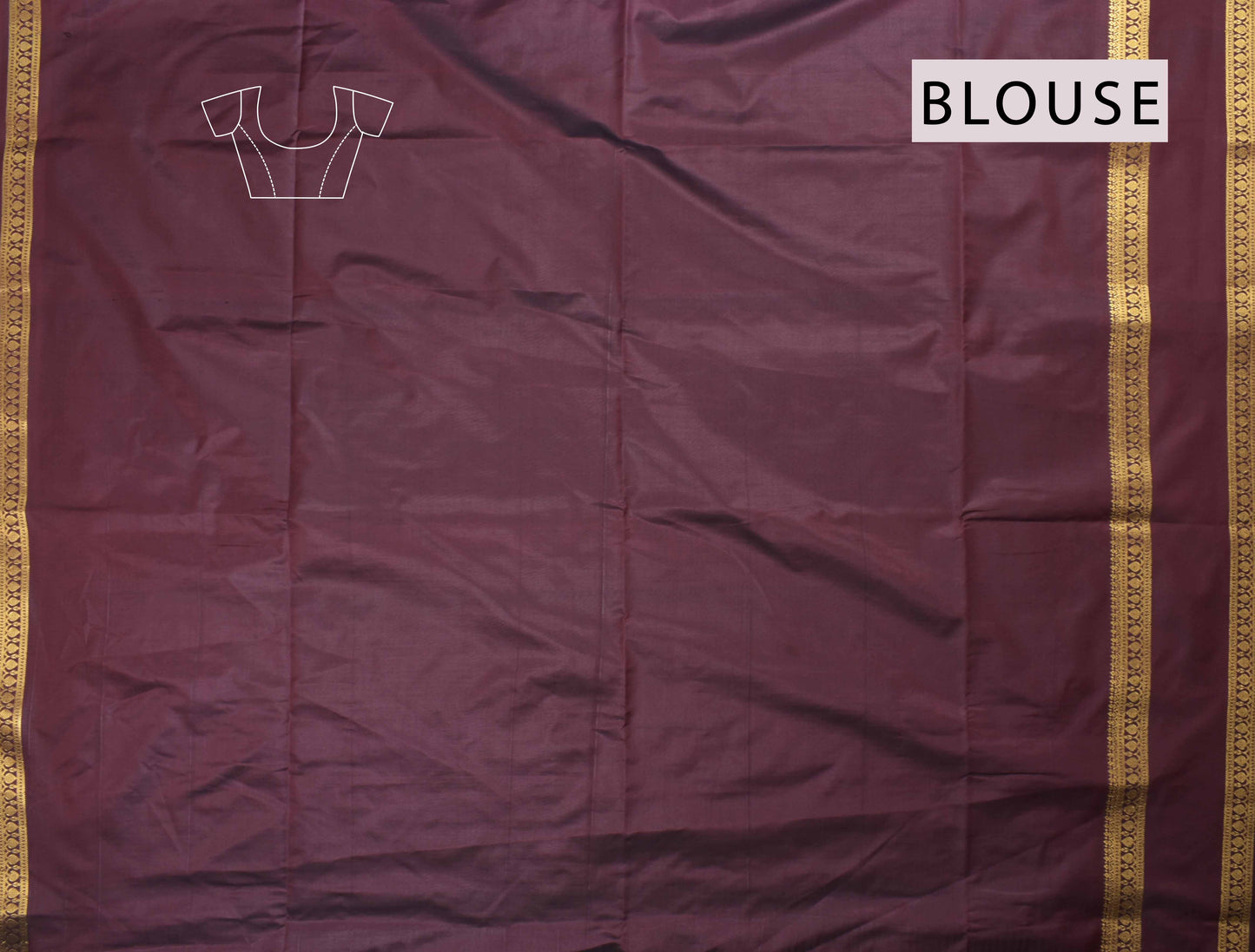 Navy Blue Fancy Butta Contrast Border Pallu Semi Soft Silk Saree