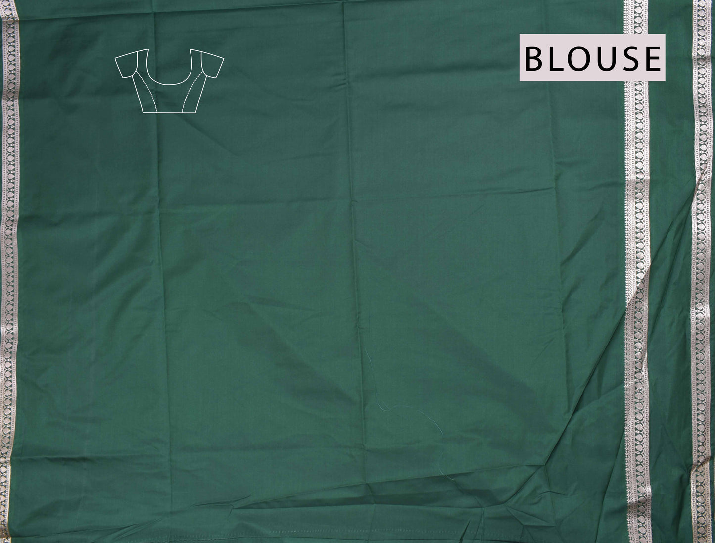 Sandal Fancy Butta Contrast Border Pallu Semi Soft Silk Saree