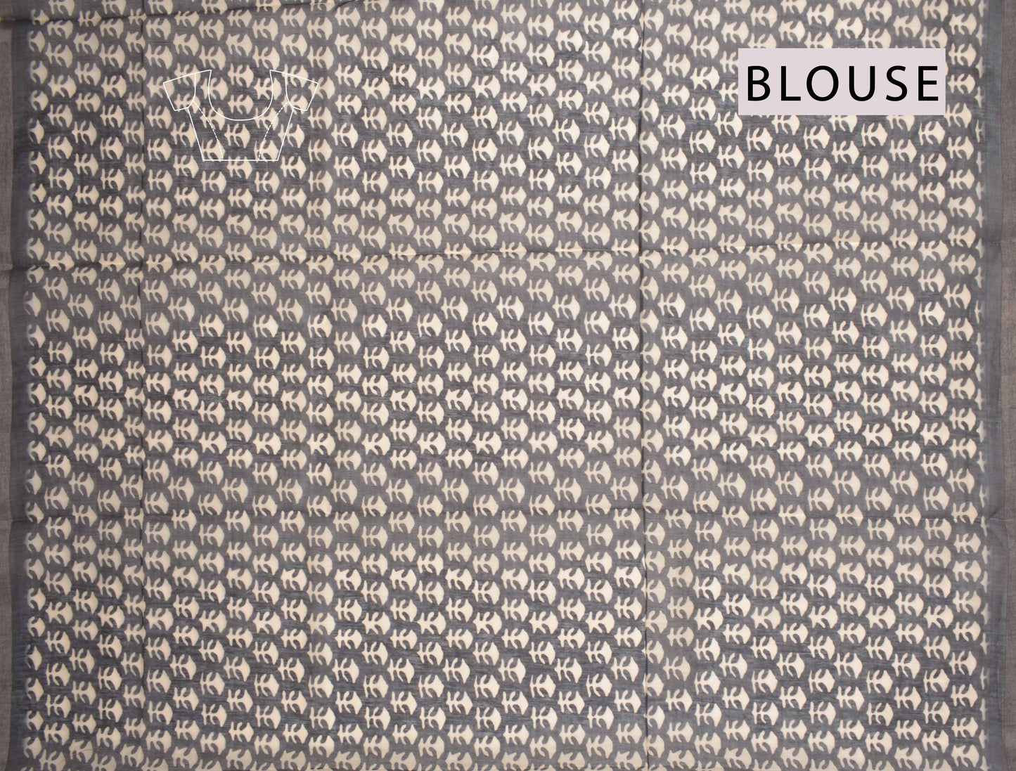 Sandal Semi Chanderi Cotton Waves Digital Print Saree