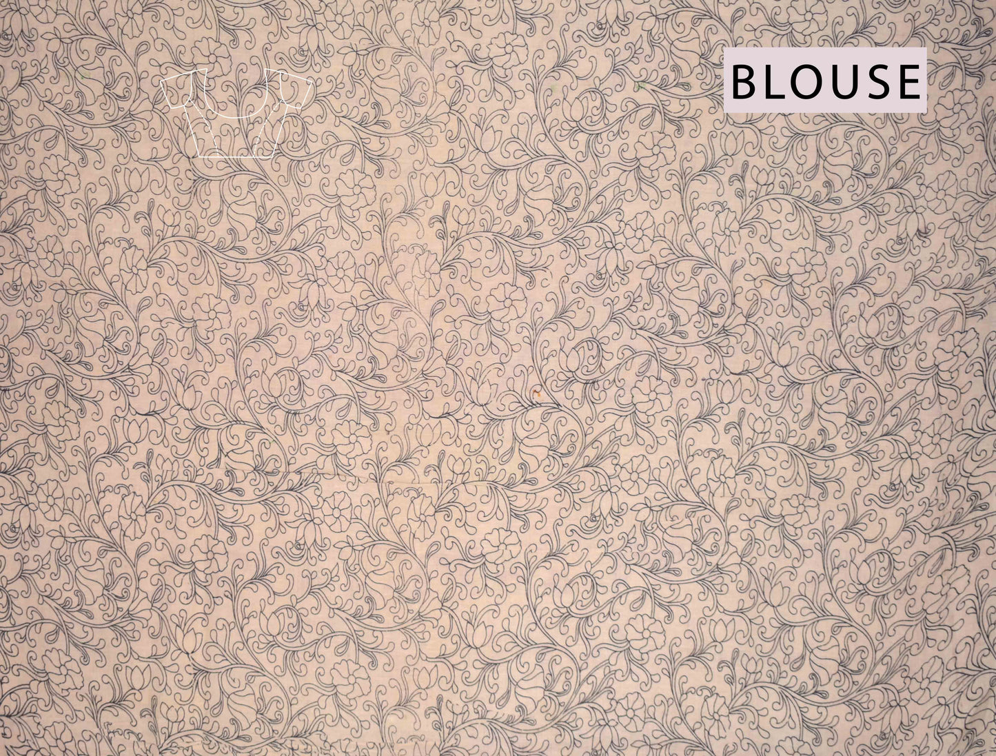 Green Kalamkari Pure Royal Cow Printed Floral Border Saree