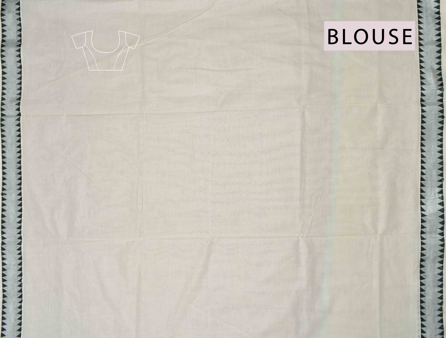 Off White Kerala Cotton Floral Butta Fancy Pallu Saree