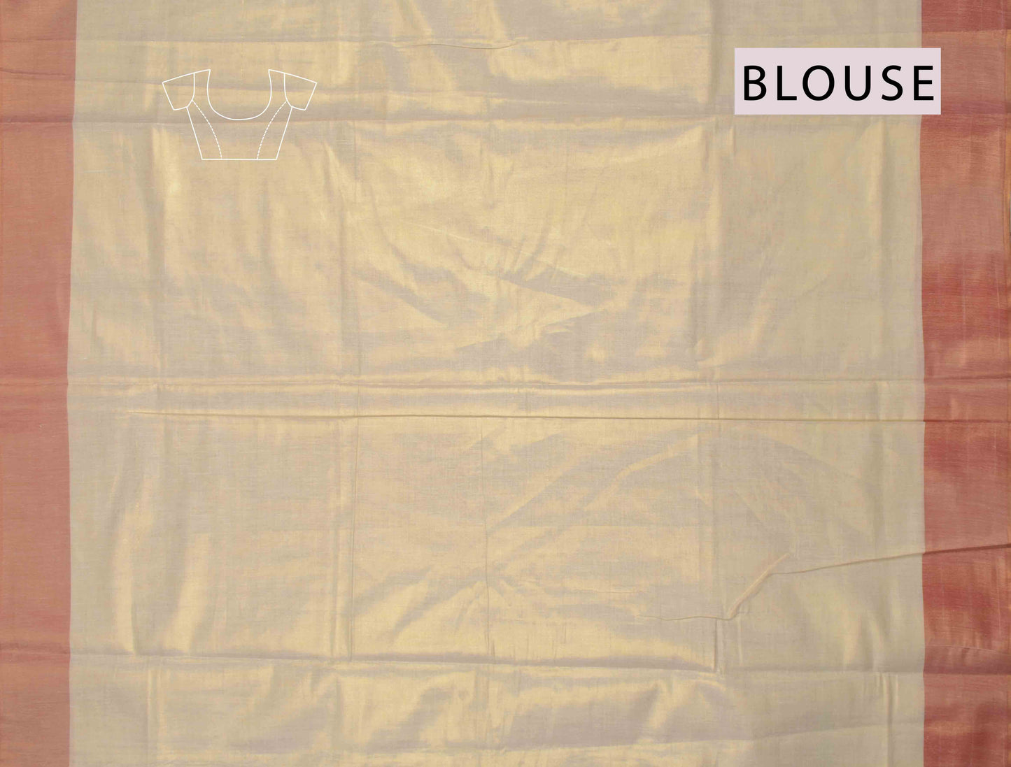 Off White With Red Border Kerala Tissue Cotton Saree