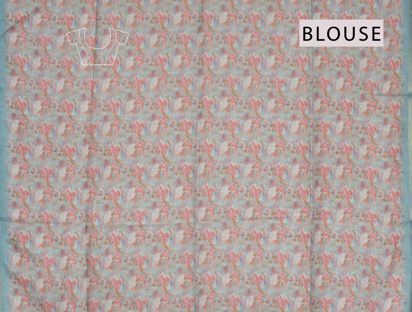 Powder Blue Gardenia Malai Semi Silk Saree