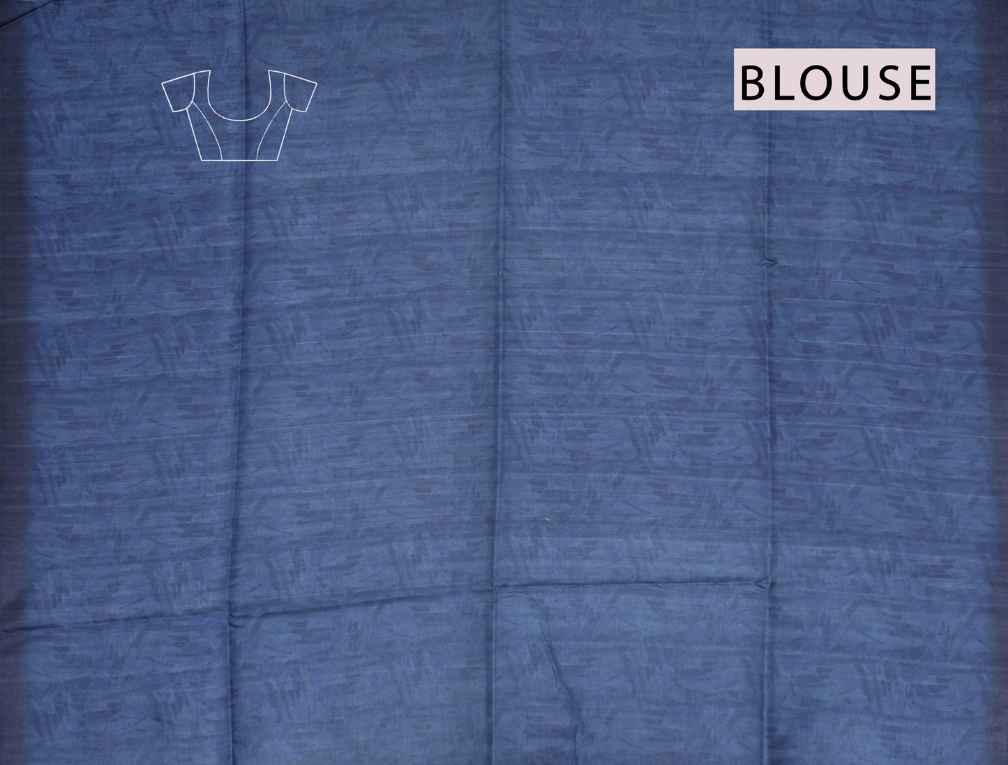 Wonder Blue Leaves Munga Semi Silk Saree