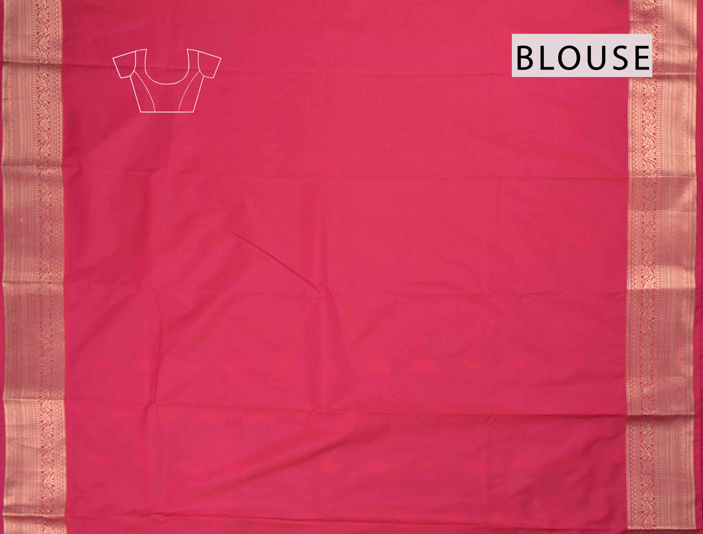 Dark Maroon Semi Silk Mini Floral Butta Zari Border Saree