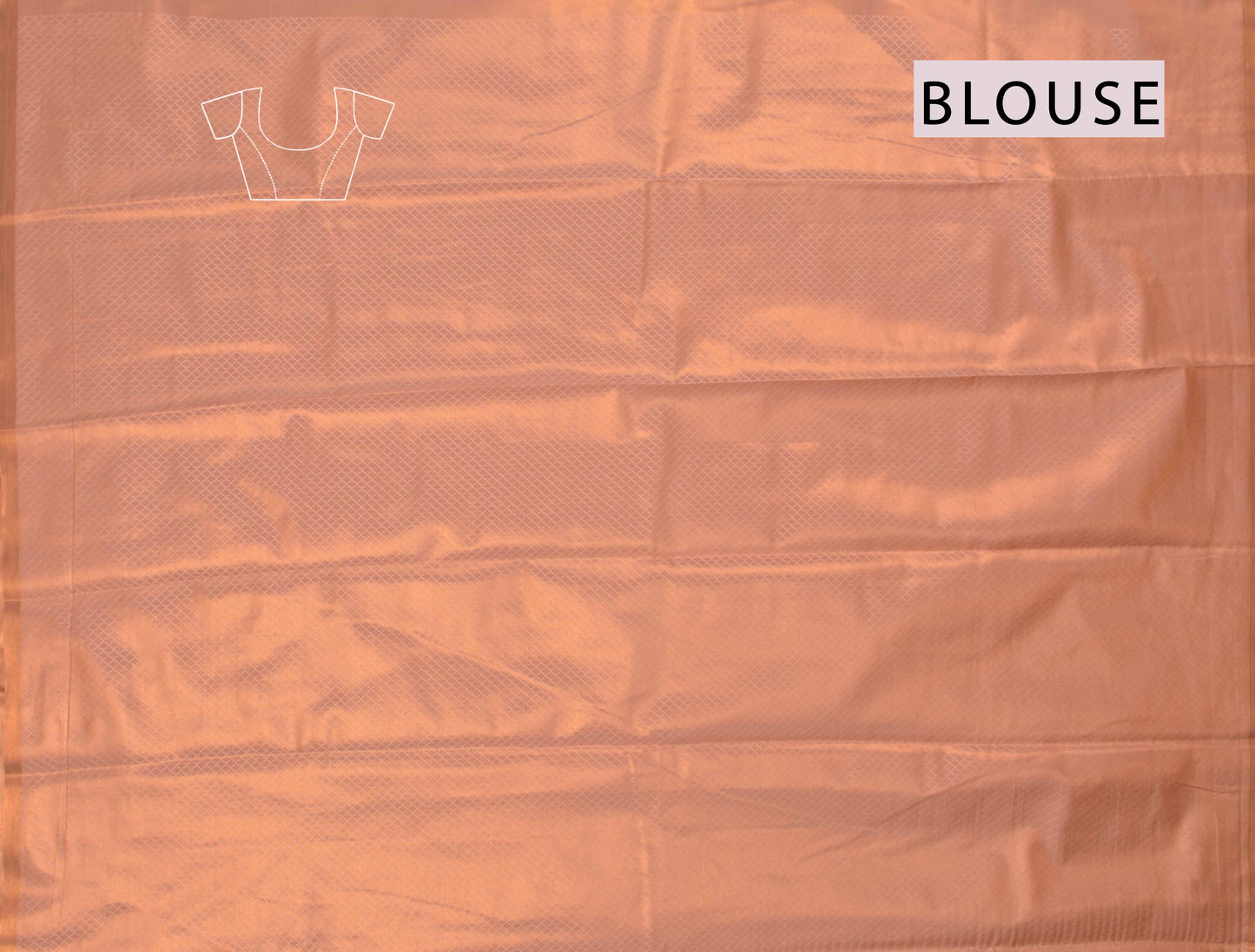 Light Copper Semi Tissue Silk Copper Floral Frames Fancy Print Zari Border Saree