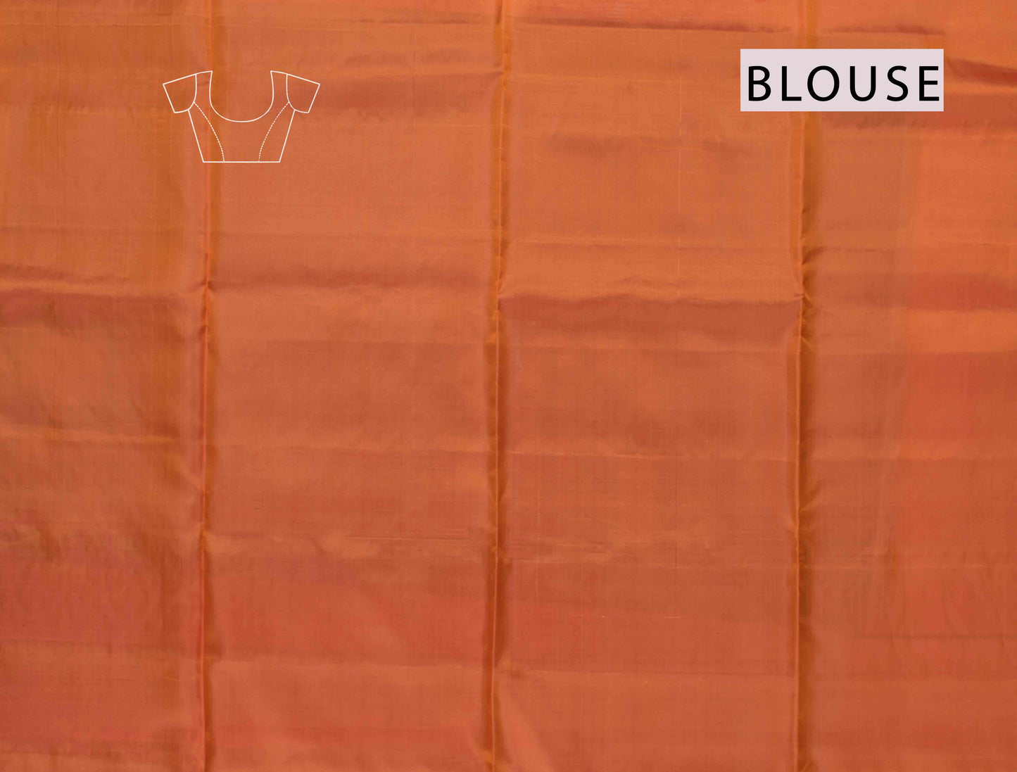 Golden Orange Body Fancy Butta Borderless Semi Soft Silk Saree
