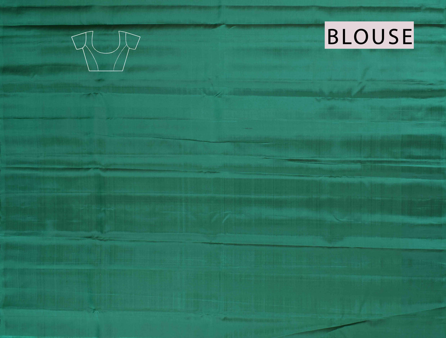 Dark Brown Body Fancy Butta Green Border Pallu Semi Soft Silk Saree