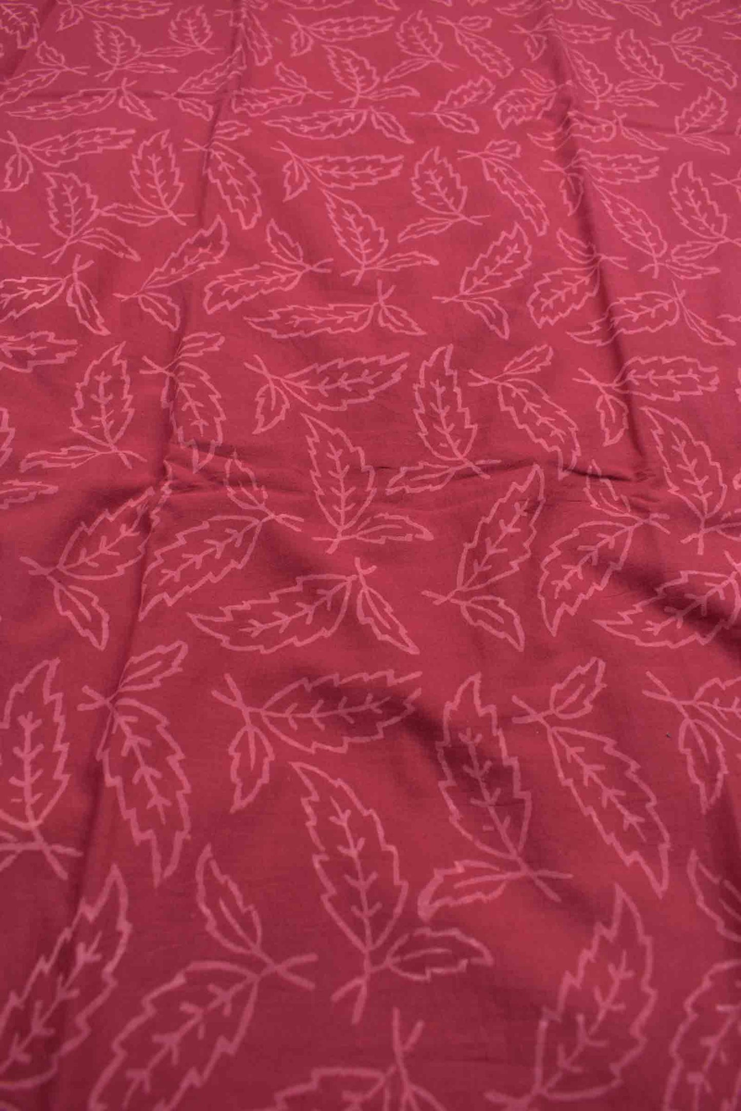 Magenta Pink Kota Cotton Chudithar Material Floral Print Suit