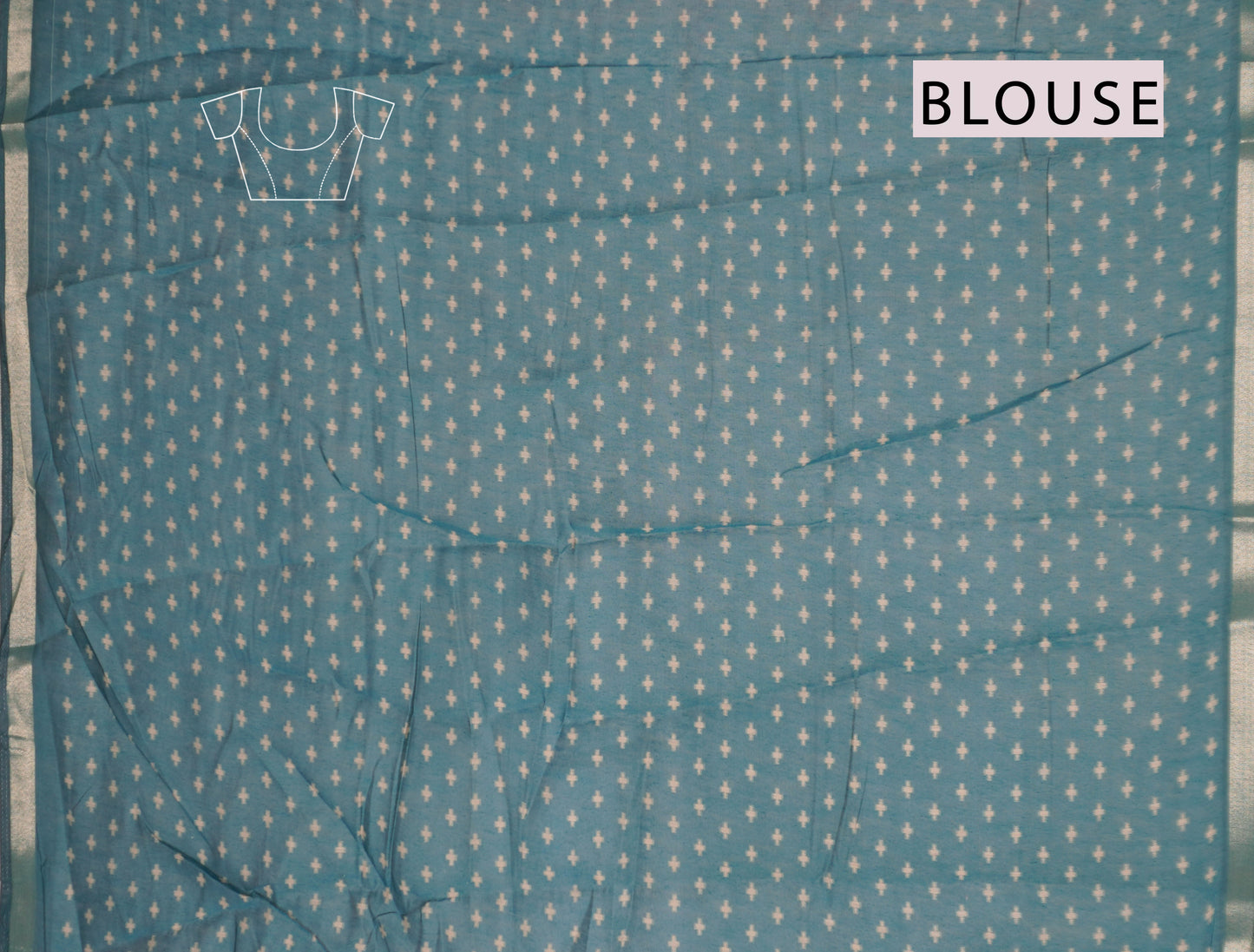 Violet Fancy Zig Zag Printed Cotton Ajrakh Style Pallu Saree