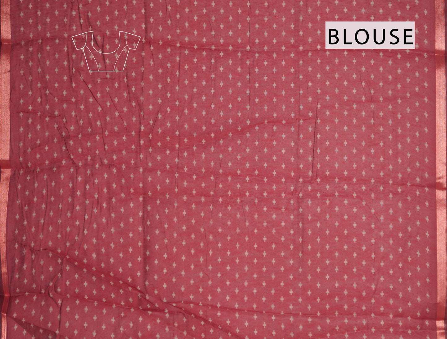 Olive Green Fancy Zig Zag Printed Cotton Ajrakh Style Pallu Saree