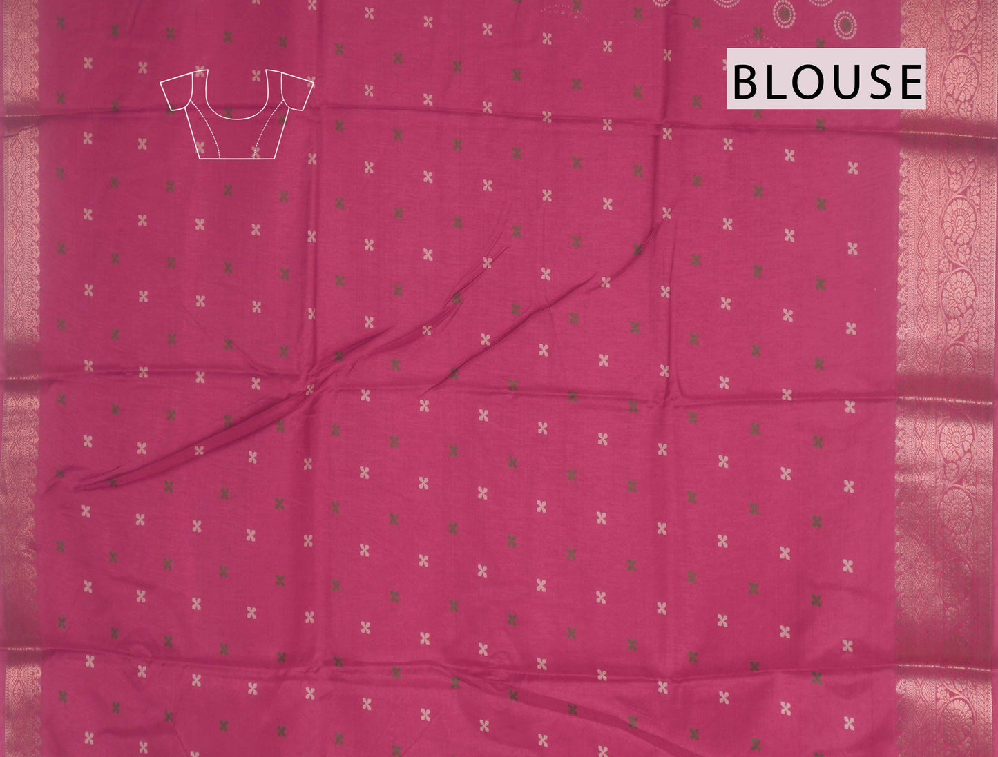 Cranberry Pink Semi Dola Mandala Print Saree