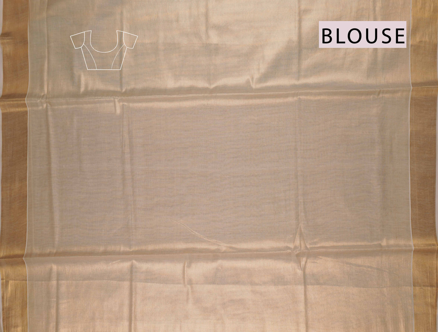 Off White Kerala Tissue Cotton Paisley Tower Butta Saree