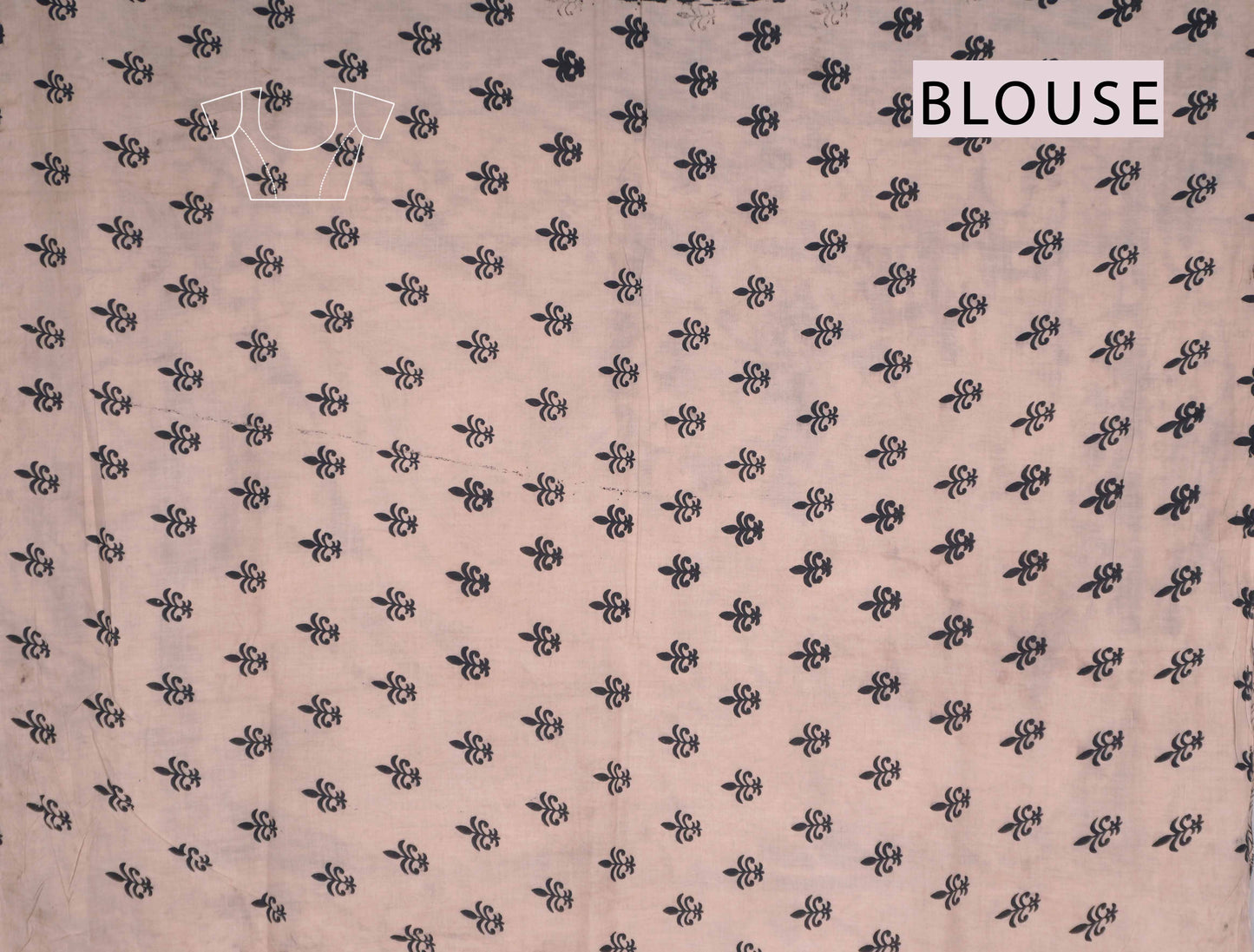 Black Kalamkari Pure Cotton Ikkat Style Print Peacock Pallu Saree