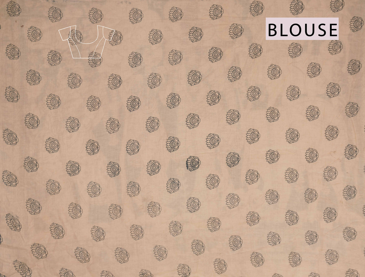 Off White Kalamkari Pure Cotton Chakra Print Vrindhavan Pallu Saree