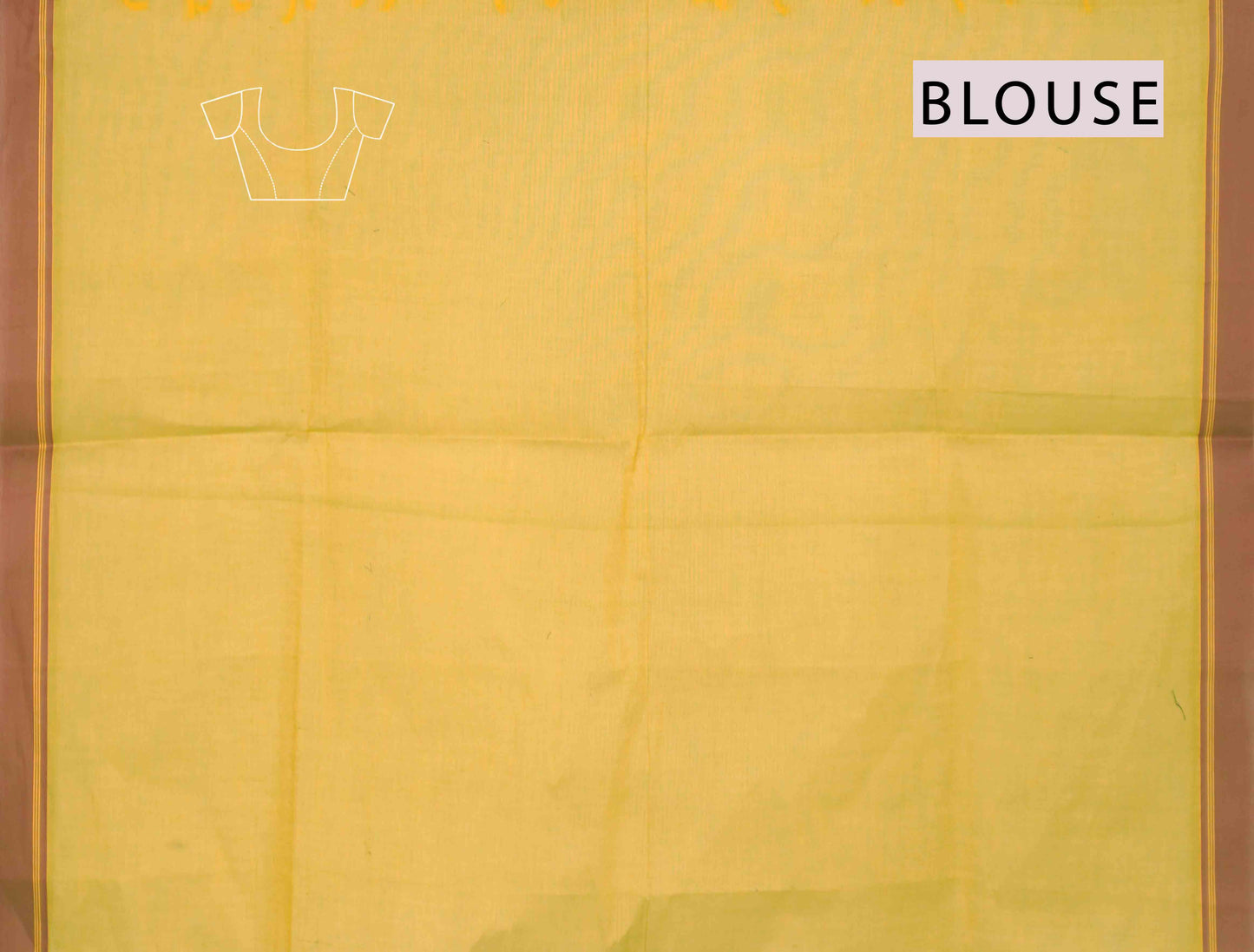 Yellow Green Pure South Cotton Paisley Butta Saree