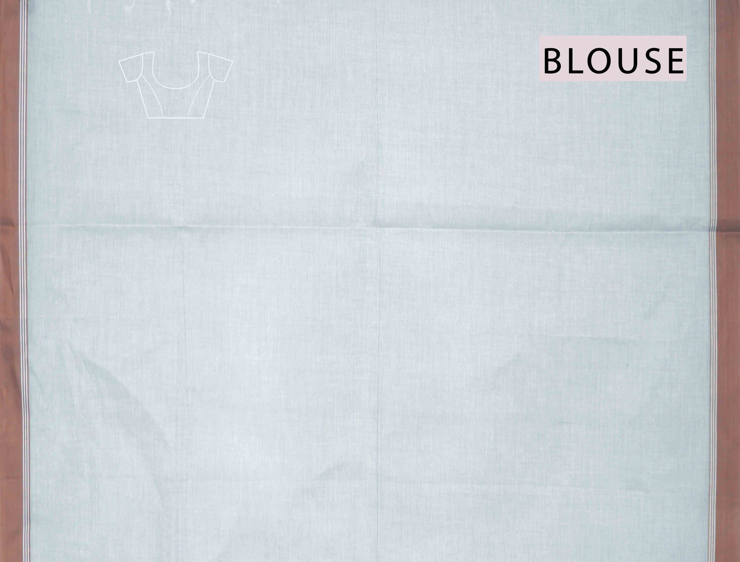 Light Grey Pure South Cotton Paisley Butta Saree