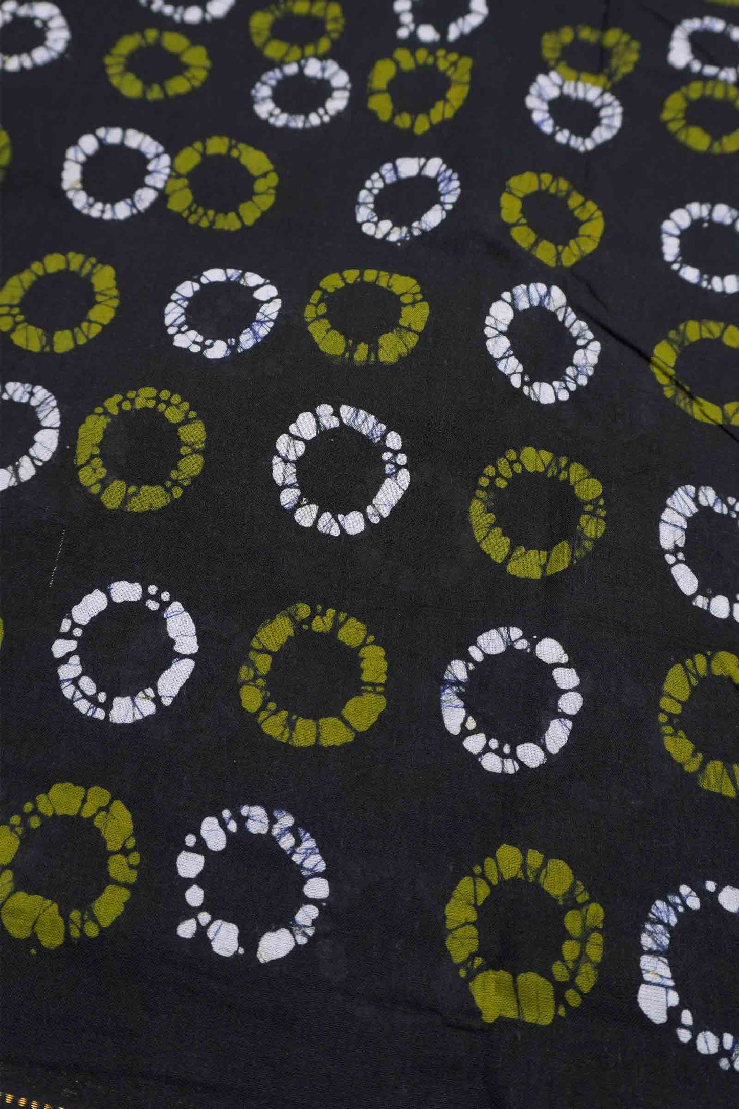 Black Pure Sungudi Cotton Cosmic Dots Double Pet Border Saree