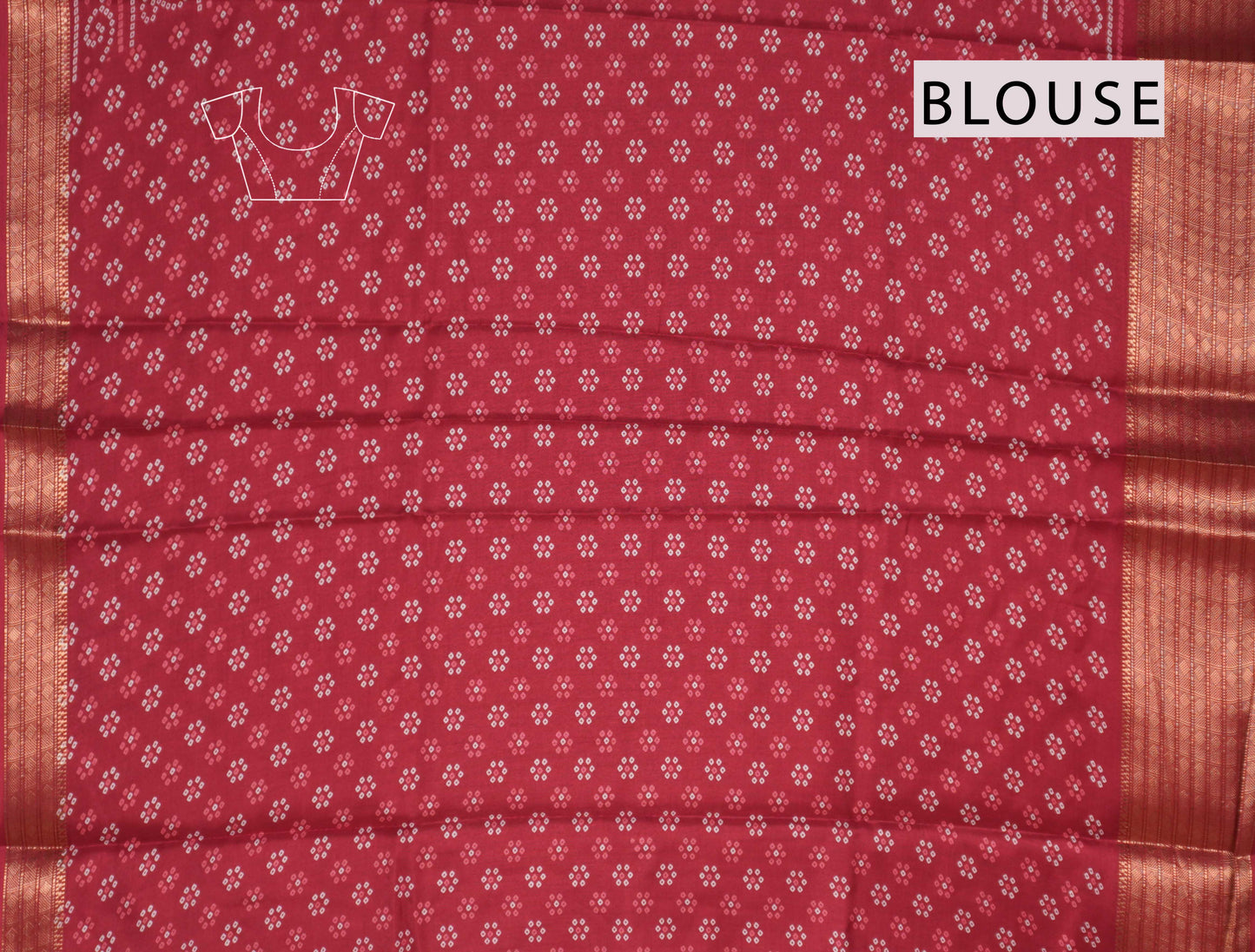 Maroon Semi Dola Rang Leela Zari Border Saree