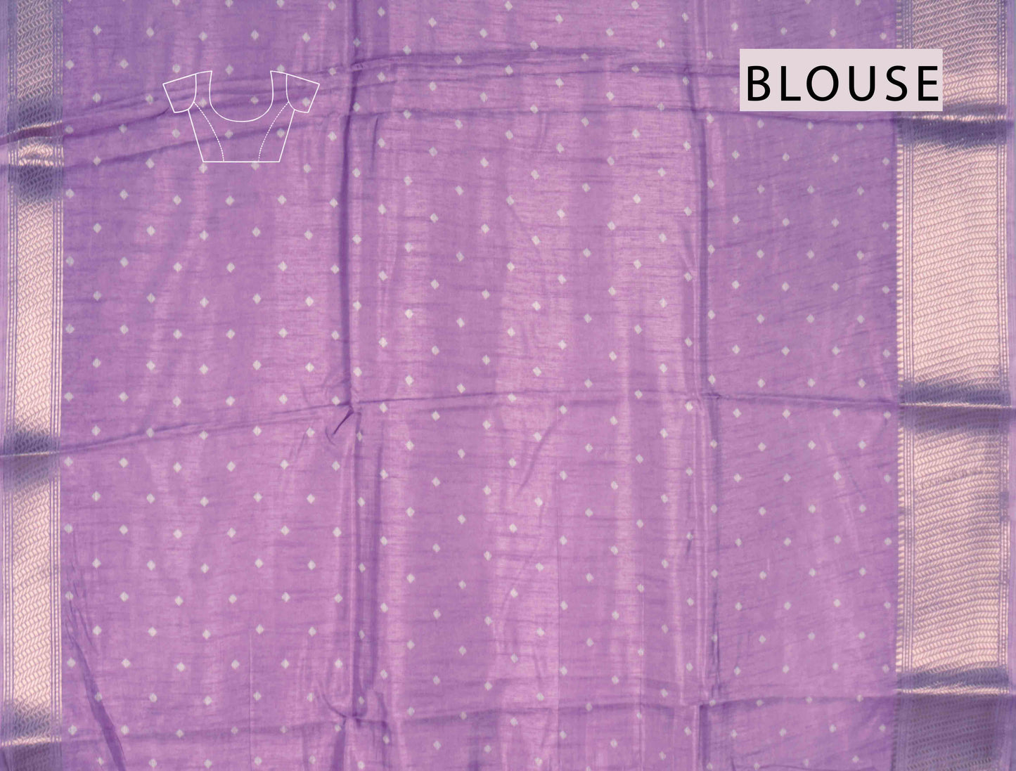 Light Voilet Semi Dola Warli Print Zari Border Saree