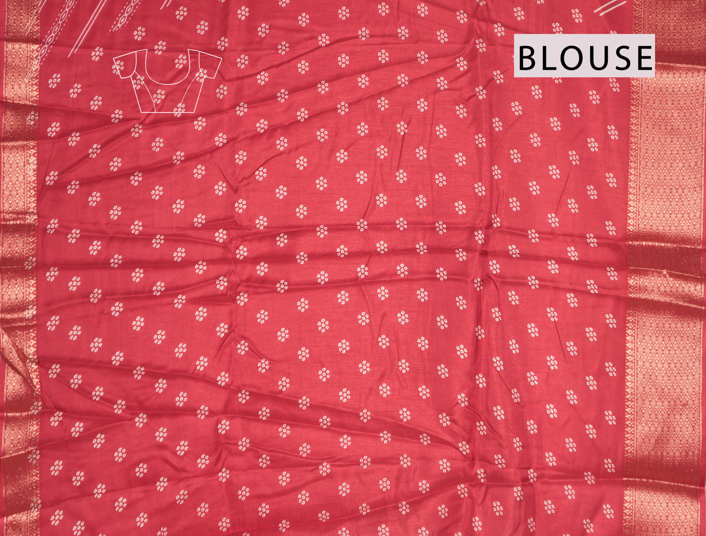 Maroon Semi Dola Fancy Stripes Print Zari Border Saree