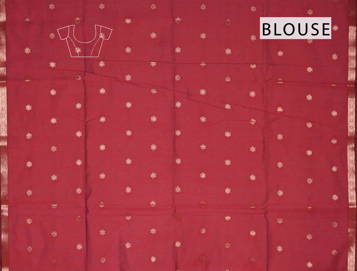 Green Semi Maheswari Cotton Sampada Puspa Butta Contrast Pallu Saree