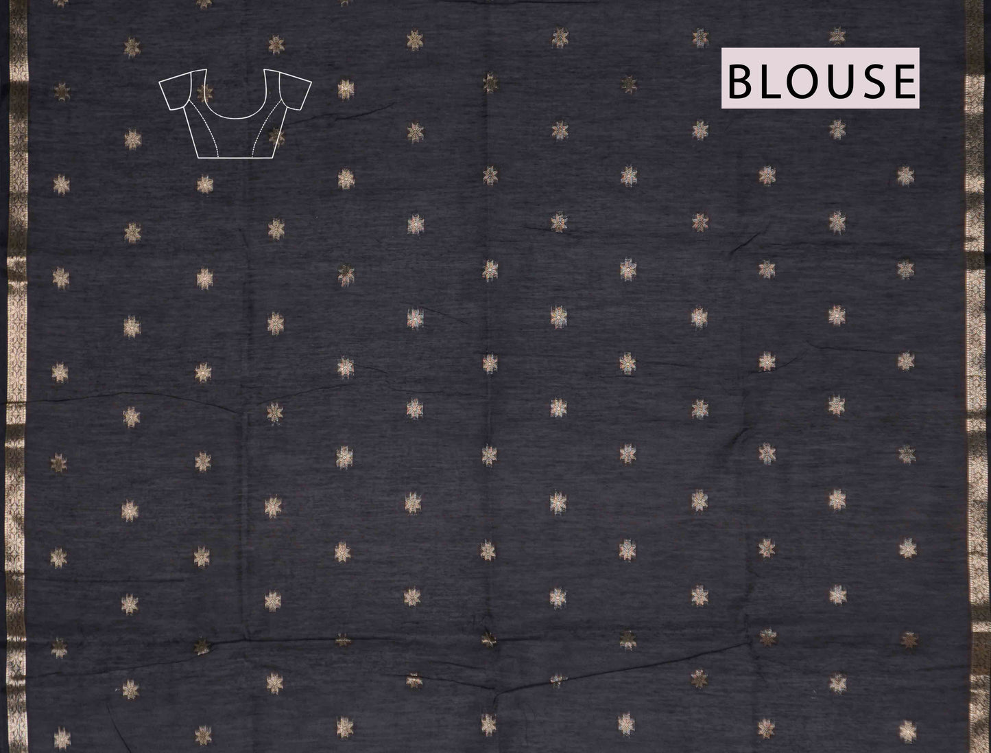 Violet Semi Maheswari Cotton Sampada Puspa Butta Contrast Pallu Saree