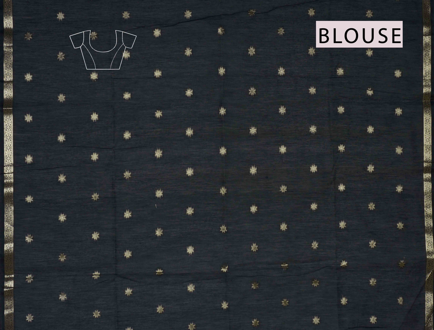 Green Semi Maheswari Cotton Sampada Puspa Butta Contrast Pallu Saree