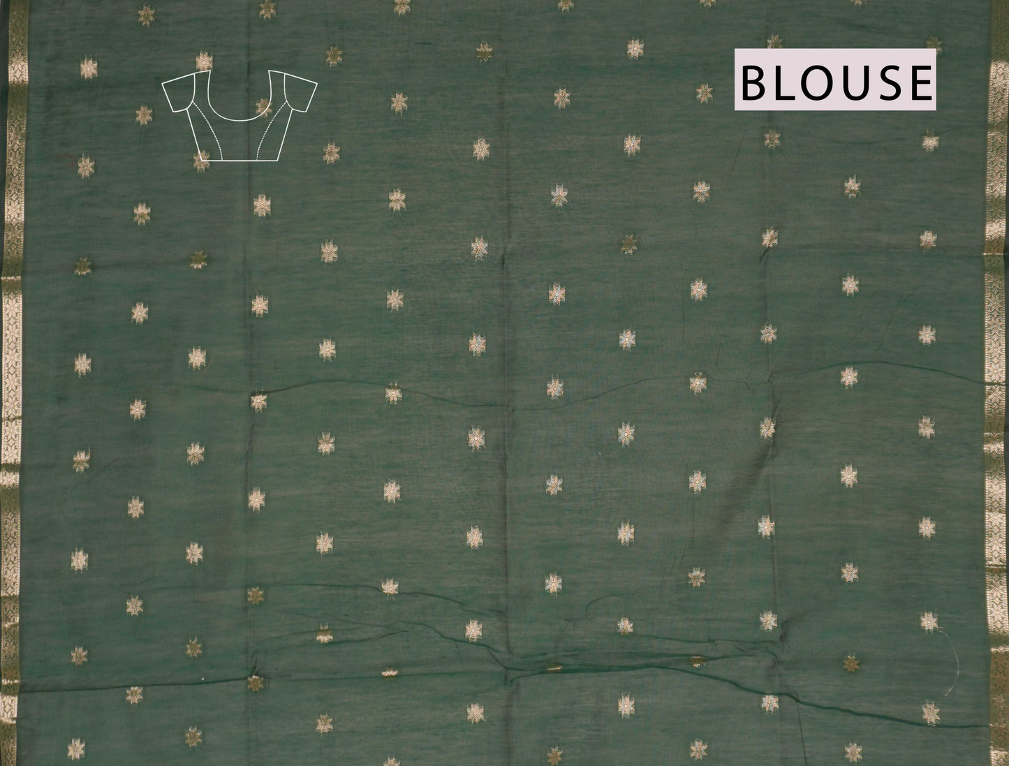 Maroon Semi Maheswari Cotton Sampada Puspa Butta Contrast Pallu Saree