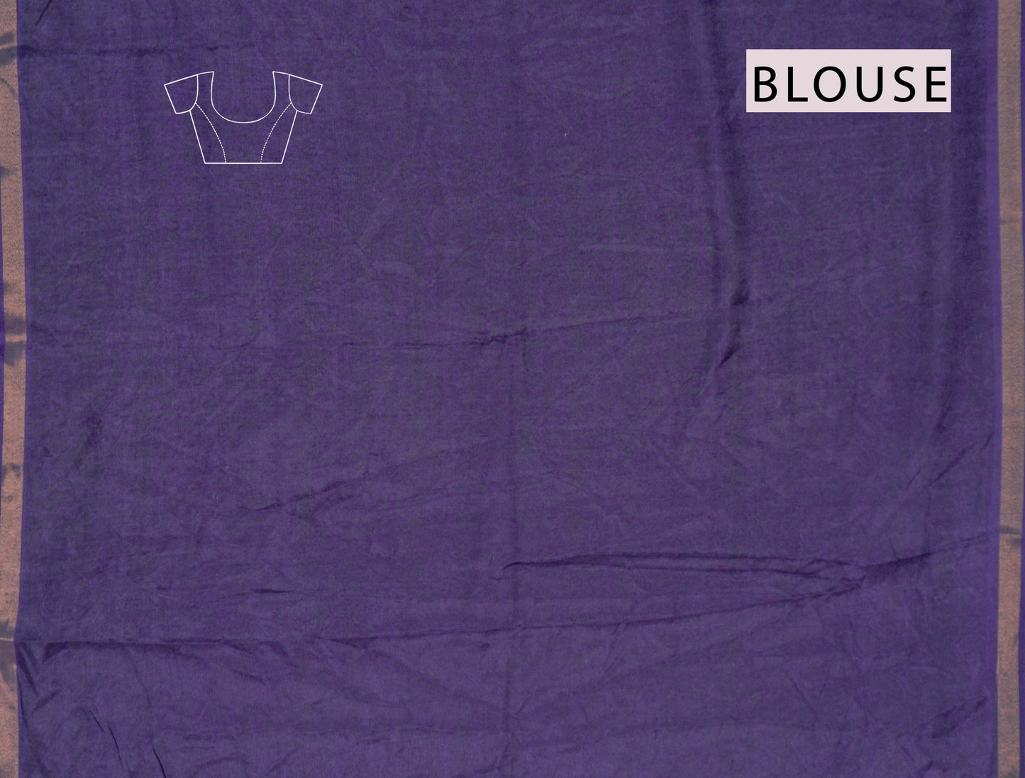 Royal Violet Printed Malai Cotton Rich Florals Zari Border Saree