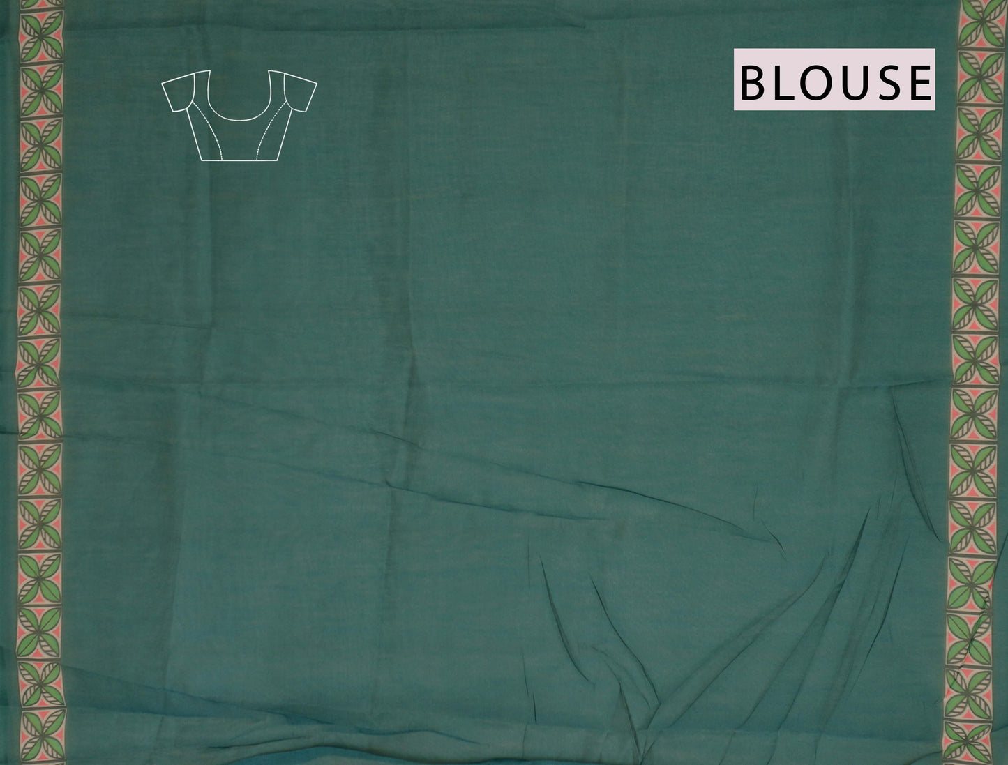 Royal Blue Semi Chanderi Madhubani Inspired Saree